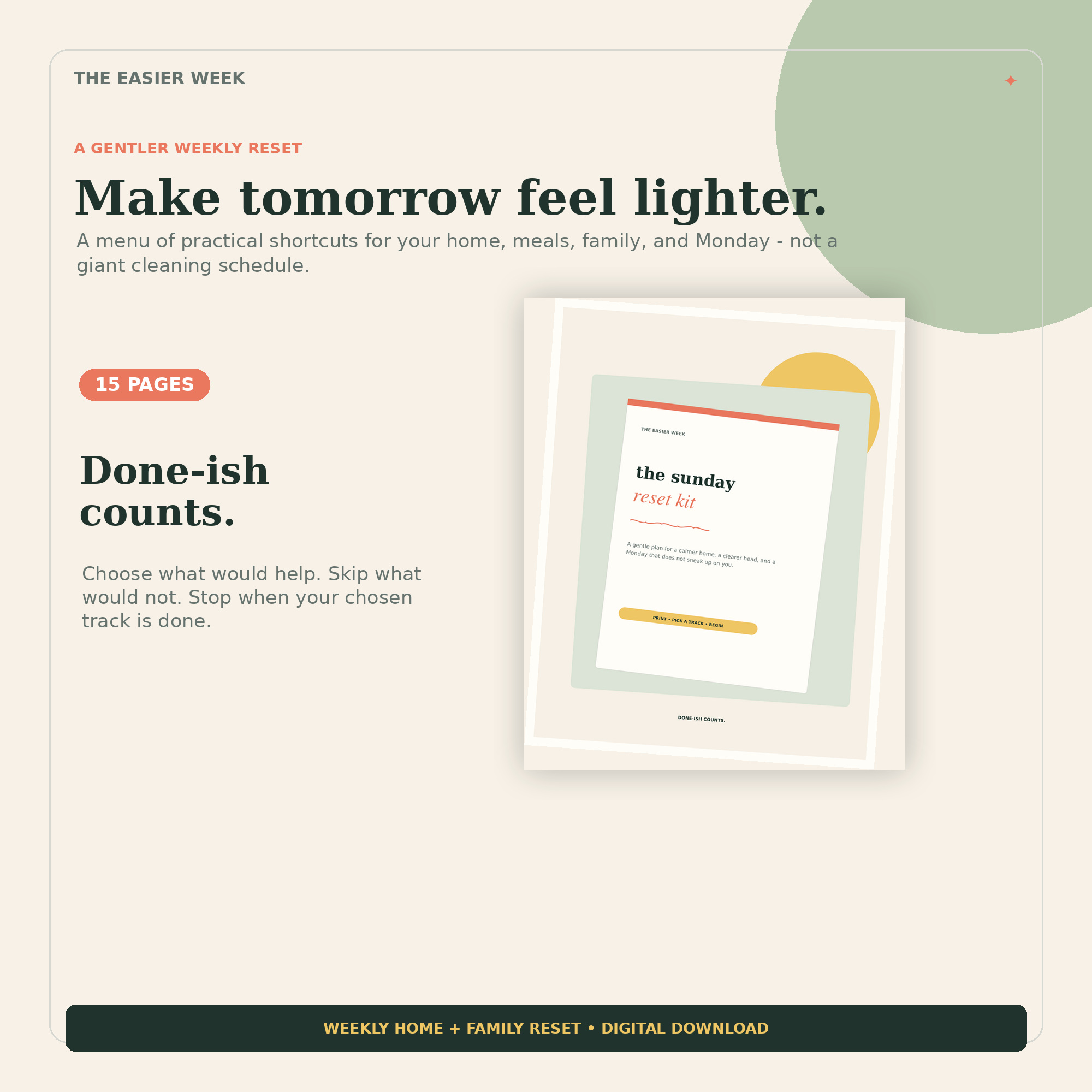 Cover of The Sunday Reset Kit
